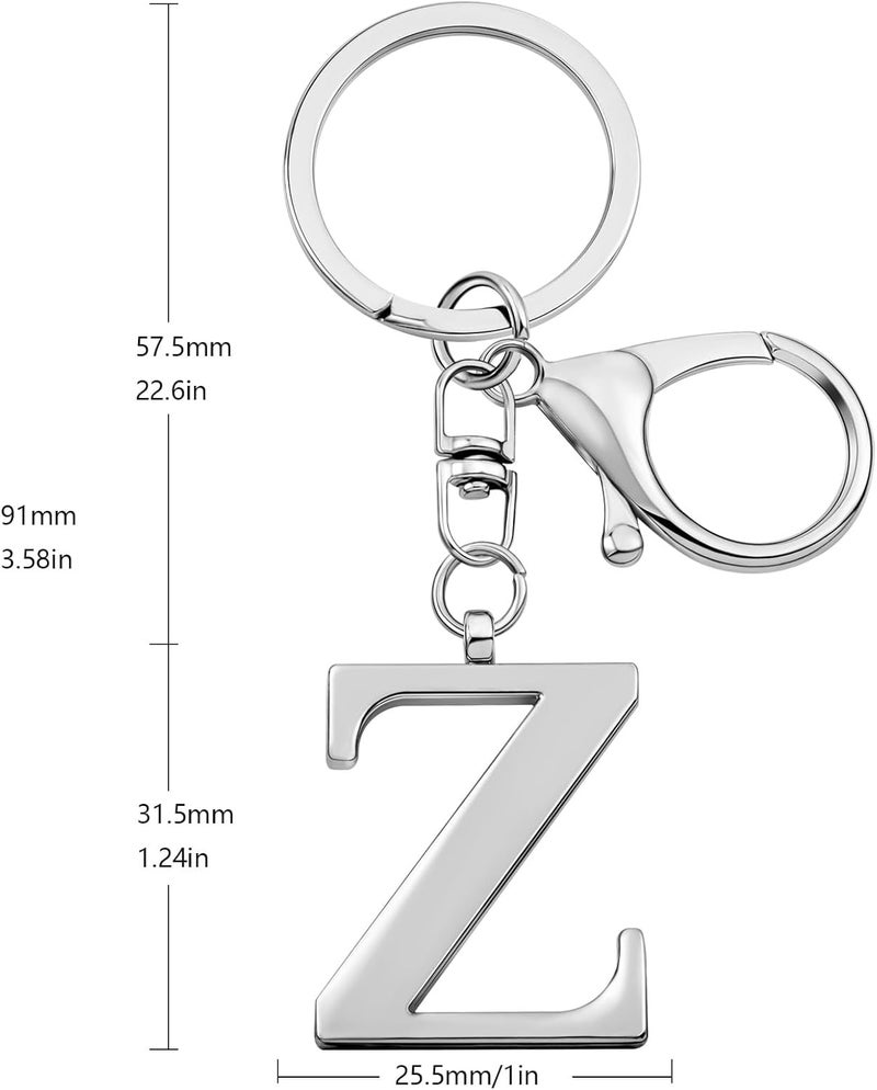 LAXPICOL Gold Letter A-Z Keychain for Women Bag Charms Purse Charms For Handbags Metal Alphabet Initial Letter Keychain - Image 4
